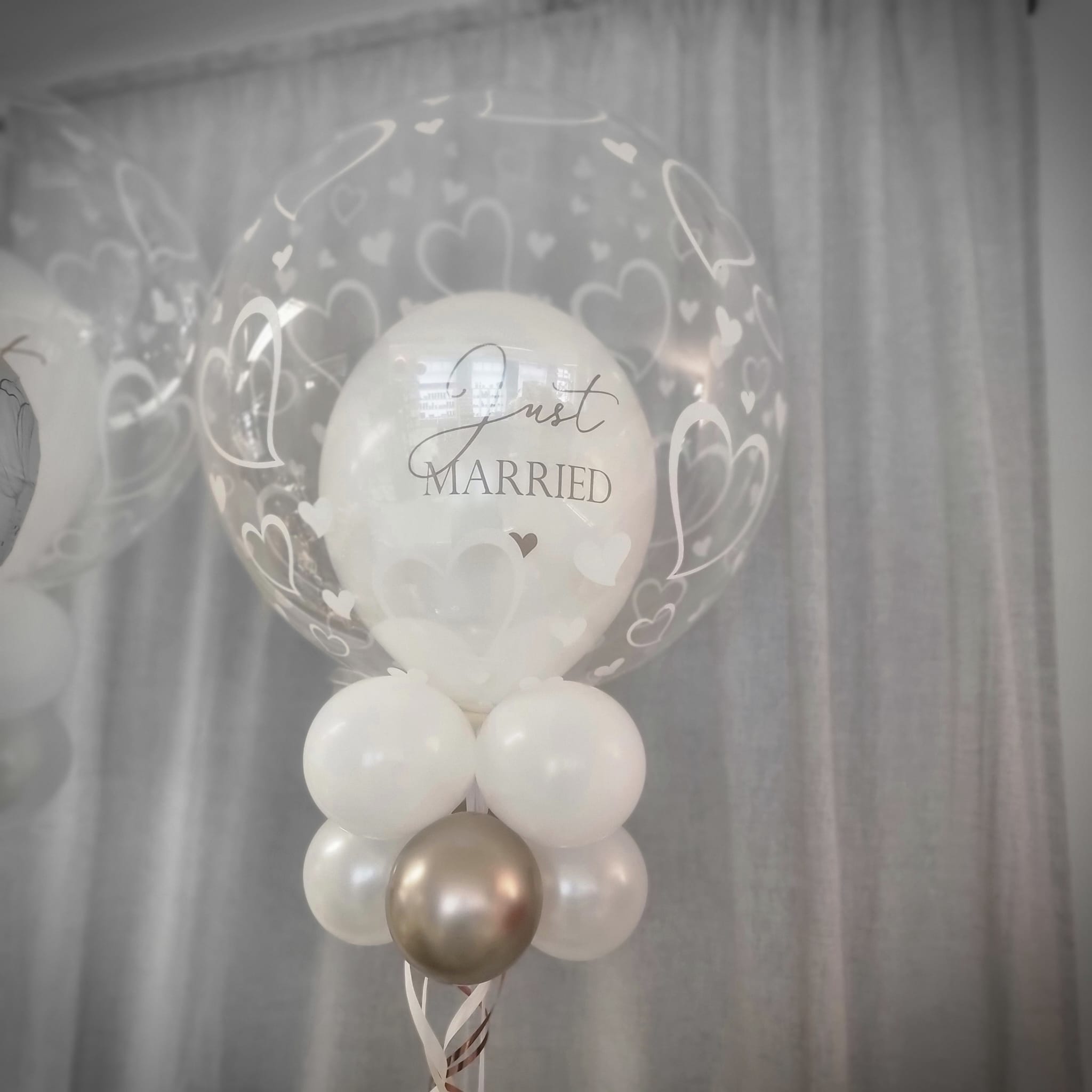 Deco Bubble Hochzeit Just Married